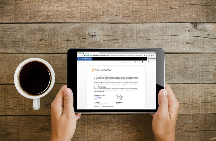 Digital signature? No problem! But please make sure it's watertight.