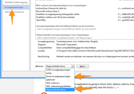 Add-ins disabled in Office