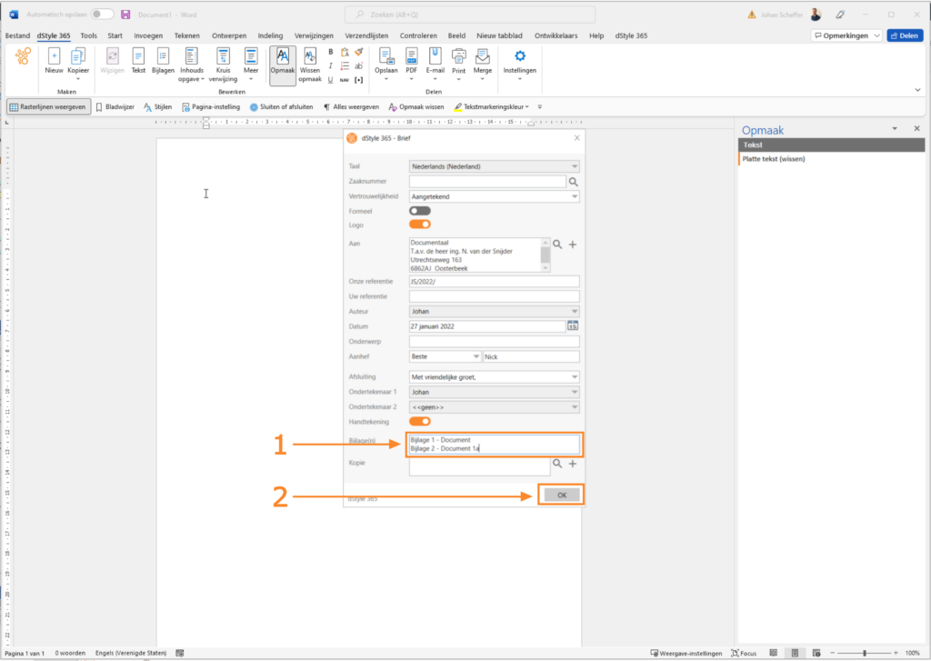 Adding attachments