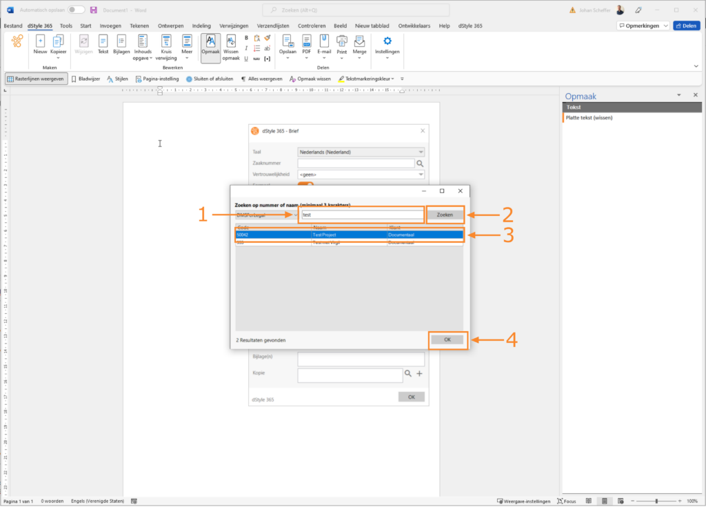Matter data window