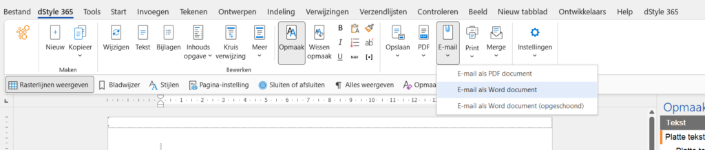 E-mail als Word document