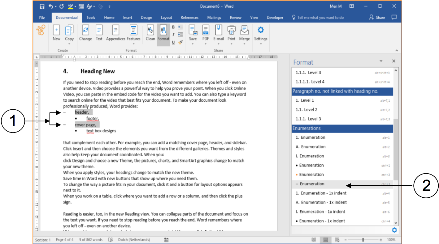 Deviant formatting in list