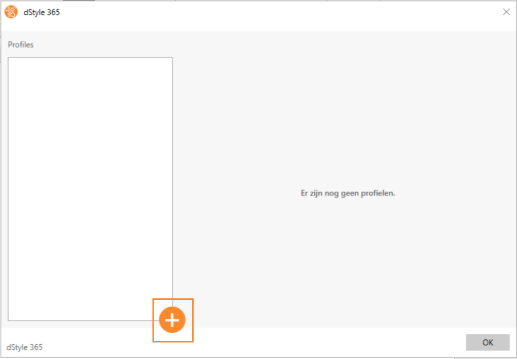 Persoonlijke profielen scherm