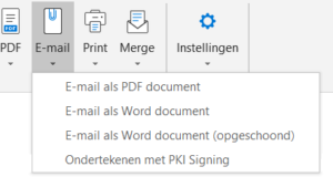 Emailing document for PKI signing
