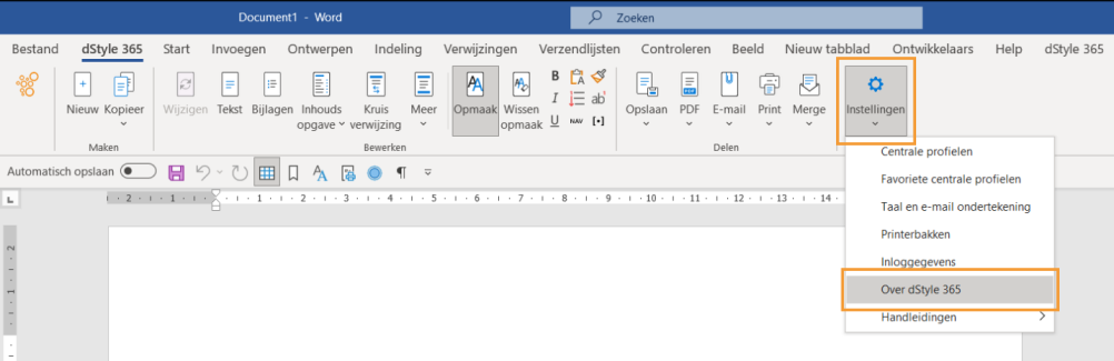 Tools Ribbon activeren