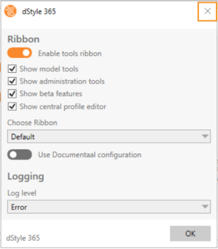 Tools Ribbon activeren stap 4