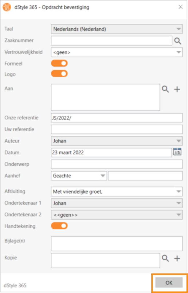 Model gebruiken