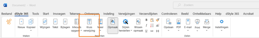 dStyle365/LegalWord365 cross-reference button