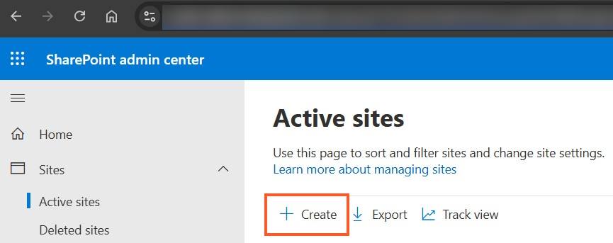 Microsoft admin center