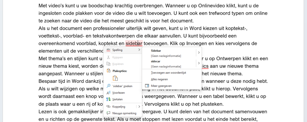 Contextual suggestions for spell check